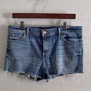 J Brand Mid Rise Distressed Raw Hem Denim Shorts Women's Size 30